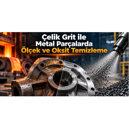 Çelik Grit ile Metal Parçalarda Ölçek ve Oksit Temizleme