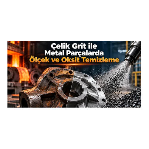 Çelik Grit ile Metal Parçalarda Ölçek ve Oksit Temizleme