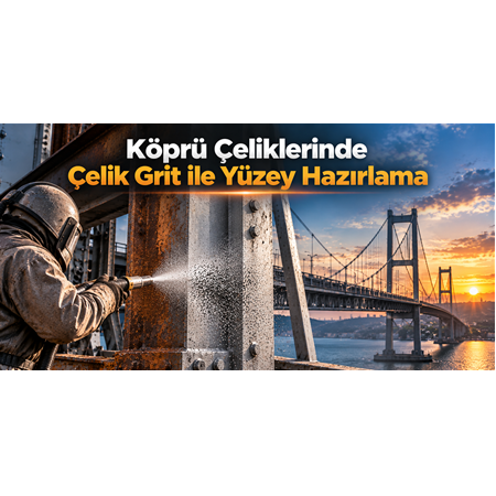 Köprü Çeliklerinde Çelik Grit ile Yüzey Hazırlama