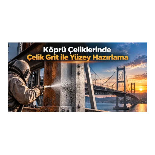 Köprü Çeliklerinde Çelik Grit ile Yüzey Hazırlama