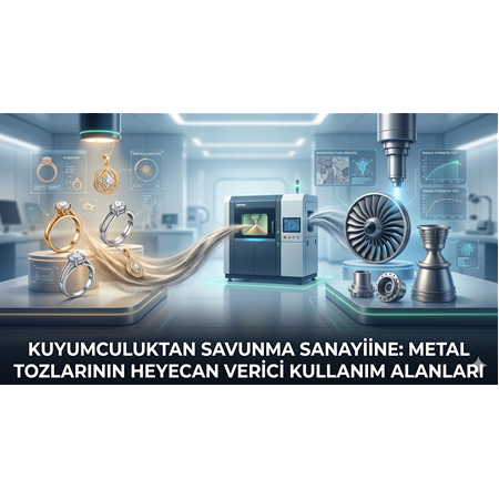 Kuyumculuktan Savunma Sanayiine: Metal Tozlarının Heyecan Verici Kullanım Alanları