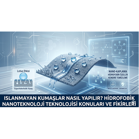 Islanmayan Kumaşlar Nasıl Yapılır? Hidrofobik Nanoteknoloji Teknolojisi