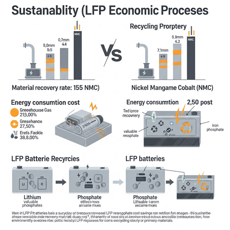 Sürdürülebilirlik ve Geri Dönüşüm LFP Bataryalar Geri Dönüşümde Daha mı Avantajlı?