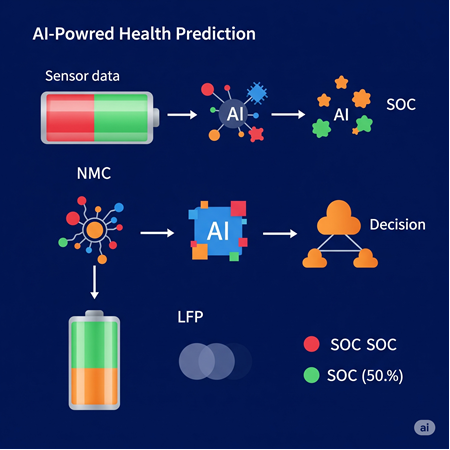 Gelecek Trendleri ve Yapay Zeka Uyumlu Sistemler Yapay Zeka ile Batarya Sağlığı Tahmini: NMC-LFP Far