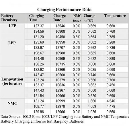 LFP vs. NMC: Şarj Performansı Verileri