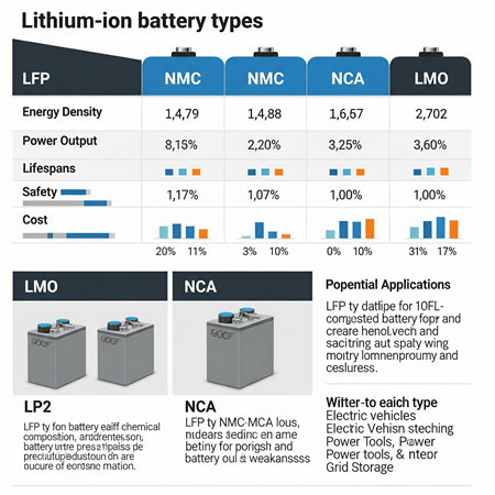 Lityum Batarya Türleri Arasındaki Farklar