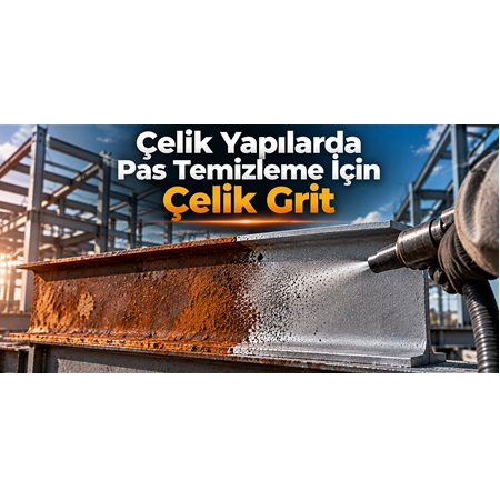 Çelik Yapılarda Pas Temizleme İçin Çelik Grit