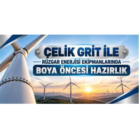 Çelik Grit ile Rüzgar Enerjisi Ekipmanlarında Boya Öncesi Hazırlık