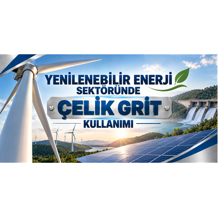 Yenilenebilir Enerji Sektöründe Çelik Grit Kullanımı