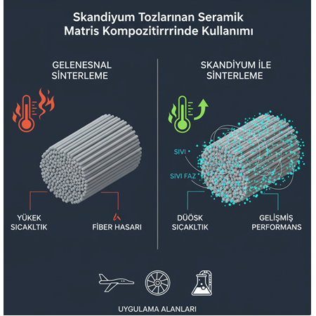 Skandiyum Tozlarının Seramik Matris Kompozitlerinde Kullanımı