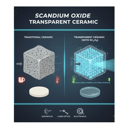 Skandiyum Oksit Tozlarının Şeffaf Seramik Üretiminde Kullanımı
