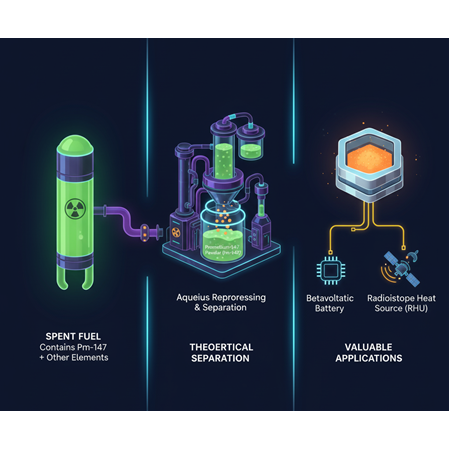 Prometyum Tozlarının Nükleer Atık Geri Kazanımında Teorik Kullanımı