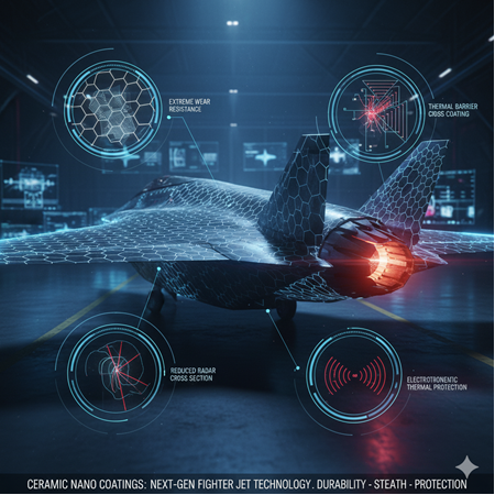 Savaş Uçaklarında Seramik Nano Kaplama Teknolojileri