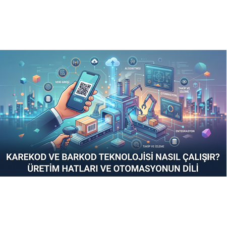 Karekod ve Barkod Teknolojisi Nasıl Çalışır? Üretim Hatlarının Dili
