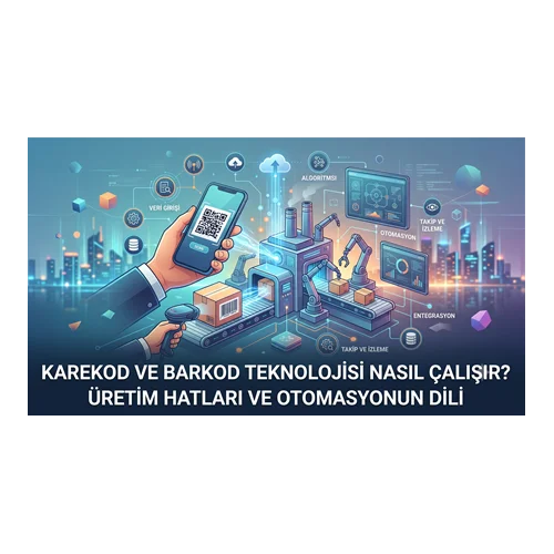 Karekod ve Barkod Teknolojisi Nasıl Çalışır? Üretim Hatlarının Dili