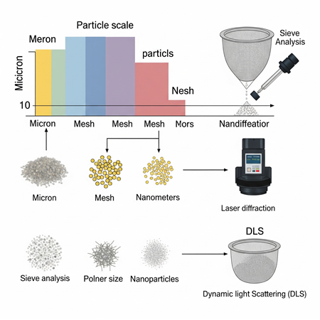 Partikül Büyüklüğü Nasıl Ölçülür? Mikron, Mesh ve Nanometre Rehberi