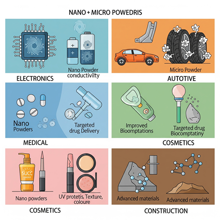 Endüstride Nano ve Mikro Tozların Kullanımı