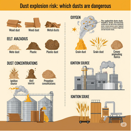 Toz Patlaması Riski: Hangi Tozlar Tehlikelidir?