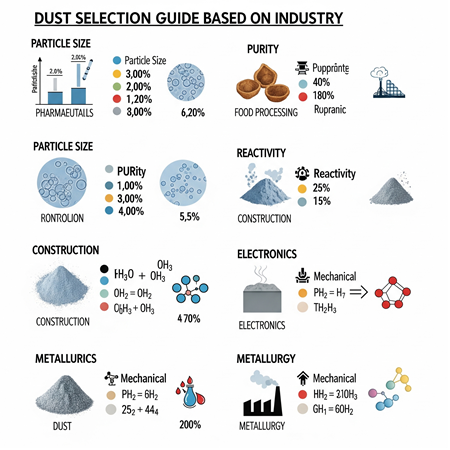 Farklı Endüstrilere Göre Toz Seçim Kılavuzu