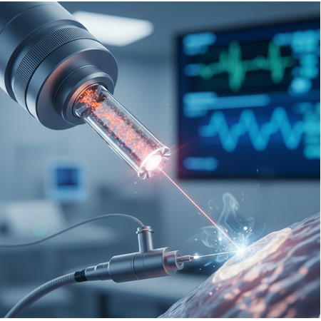 Holmyum Oksit Tozlarının Tıbbi Lazerlerde Kullanımı