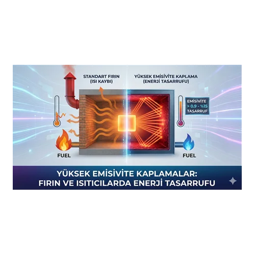 Yüksek Emisivite Kaplamalar: Fırın ve Isıtıcılarda Enerji Tasarrufu
