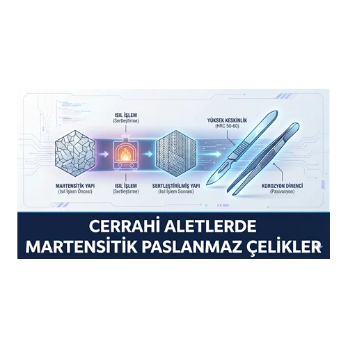 Cerrahi Aletlerde Martensitik Paslanmaz Çelikler