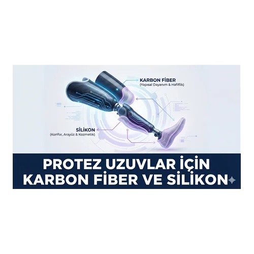Protez Uzuvlar İçin Karbon Fiber ve Silikon