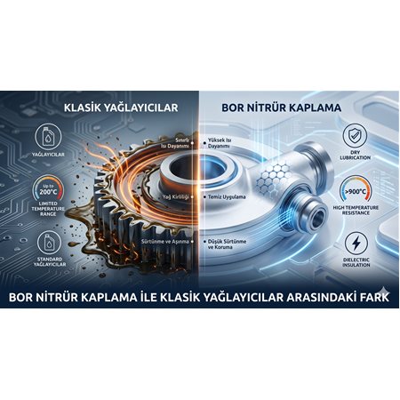 Boron Nitride Coating ile Klasik Yağlayıcılar Arasındaki Fark