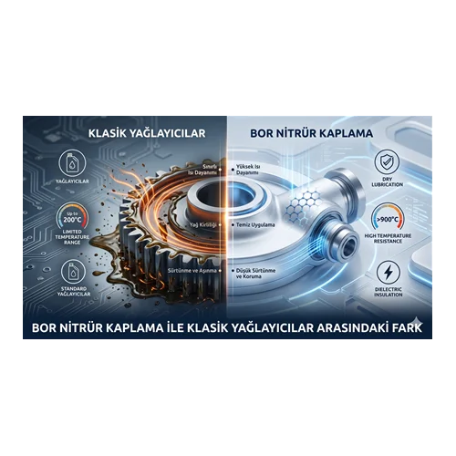 Boron Nitride Coating ile Klasik Yağlayıcılar Arasındaki Fark