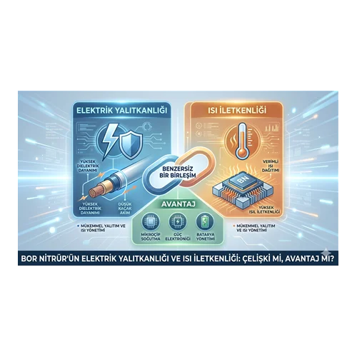 Bor Nitrür'ün Elektrik Yalıtkanlığı ve Isı İletkenliği: Çelişki mi, Avantaj mı?
