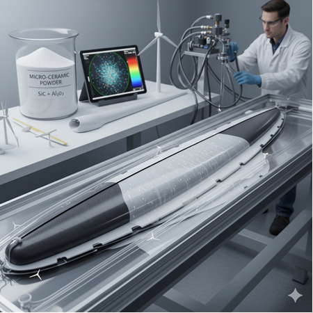 Mikronize Seramik Tozlarla Kompozit Kanat Üretimi
