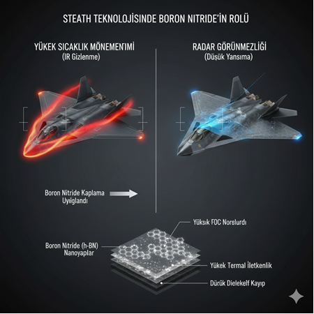 Stealth Teknolojisinde Boron Nitride’nin Rolü