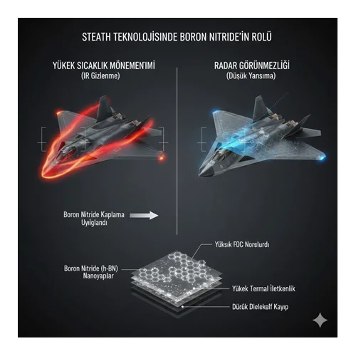 Stealth Teknolojisinde Boron Nitride’nin Rolü