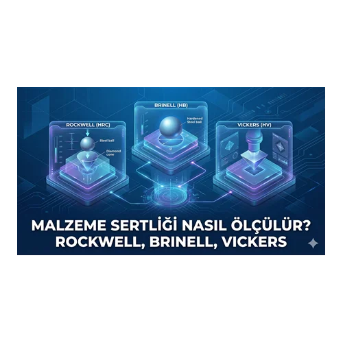 Malzeme Sertliği Nasıl Ölçülür? Rockwell, Brinell, Vickers