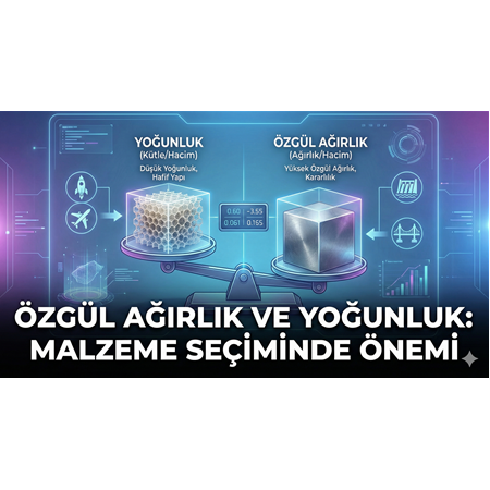 Özgül Ağırlık ve Yoğunluk: Malzeme Seçiminde Önemi