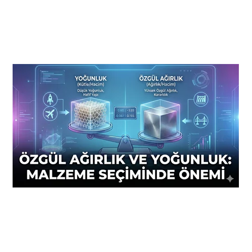 Özgül Ağırlık ve Yoğunluk: Malzeme Seçiminde Önemi
