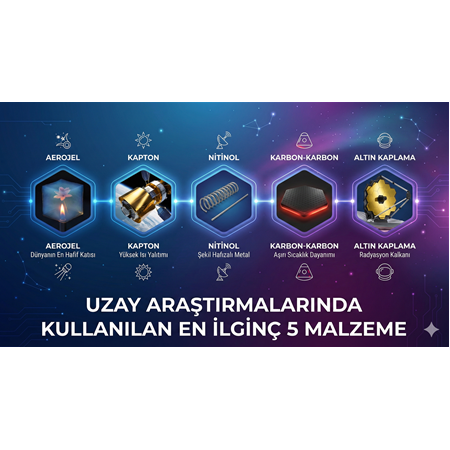 Uzay Araştırmalarında Kullanılan En İlginç 5 Malzeme