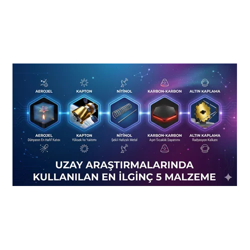 Uzay Araştırmalarında Kullanılan En İlginç 5 Malzeme