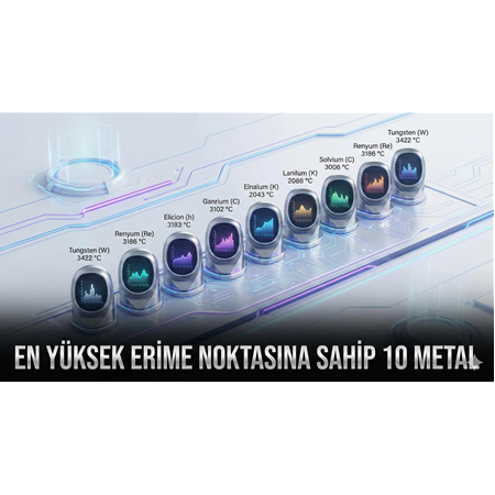 En Yüksek Erime Noktasına Sahip 10 Metal