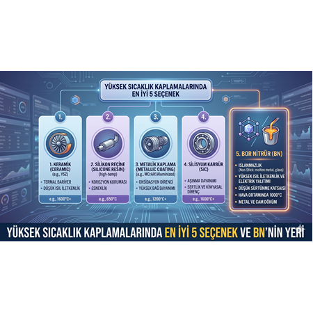 Yüksek Sıcaklık Kaplamalarında En İyi 5 Seçenek ve BN'nin Yeri