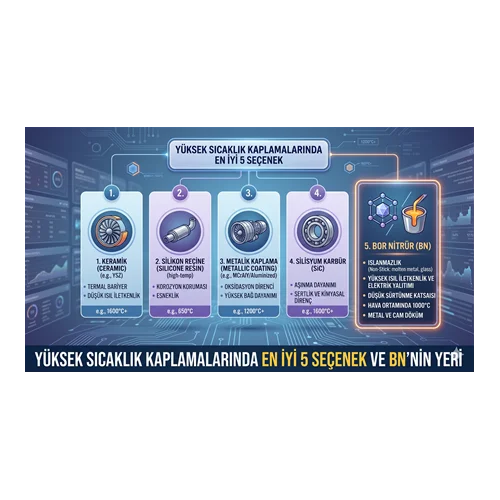 Yüksek Sıcaklık Kaplamalarında En İyi 5 Seçenek ve BN'nin Yeri