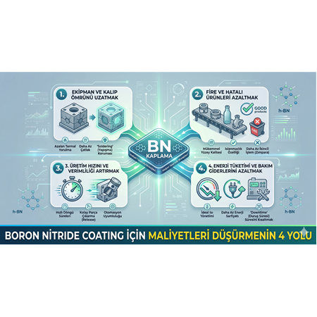 Boron Nitride Coating ile Maliyetleri Düşürmenin 4 Yolu