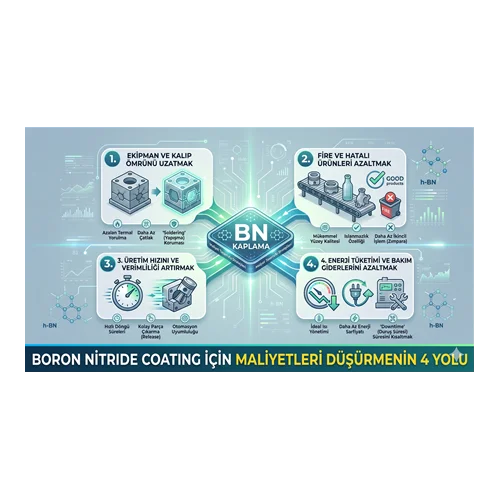 Boron Nitride Coating ile Maliyetleri Düşürmenin 4 Yolu