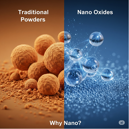 Neden Nano? Geleneksel Tozlara Karşı Nano Oksitler
