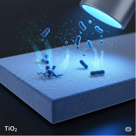 Antibakteriyel Yüzeyler İçin Titanyum Dioksit