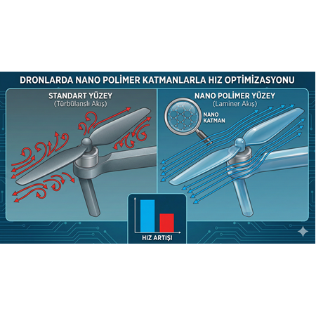 Dronlarda Nano Polimer Katmanlarla Hız Optimizasyonu
