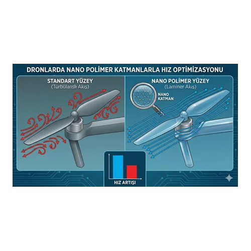 Dronlarda Nano Polimer Katmanlarla Hız Optimizasyonu