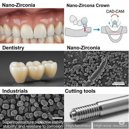 Nano Zirkonya: Dişçilikten Endüstriye