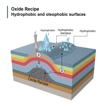 Hidrofobik & Oleofobik Yüzeyler için Oksit Reçetesi