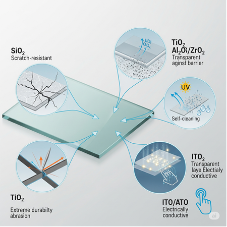 Şeffaf Kaplamalarda Kullanılan Nano Oksit Türleri